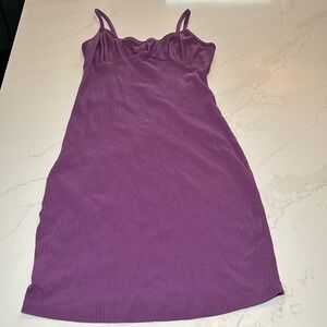 No boundaries purple mini dress